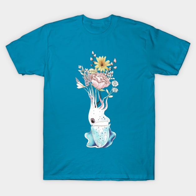 Bouquet T-Shirt by FishWithATopHat